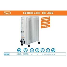 VINCO 70502 STUFA ELETTRICA AD OLIO RADIATORE 11 ELEMENTI CON 3 SELEZ.- - 1250/25 VINCO 70502 STUFA ELETTRICA AD OLIO RADIATORE 11 ELEMENTI CON 3 SELEZ.- - 1250/25