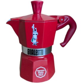 BIALETTI MOKINA  EXPRESS 1/2 TAZZE OMINO COD 9036 ROSSA LIMITED EDITION