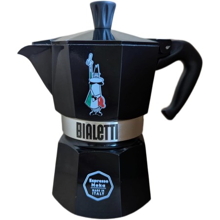 BIALETTI MOKINA EXPRESS 1/2 TAZZE OMINO COD 9040 NERO LIMITED EDITION