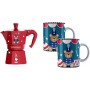 BIALETTI JOYFUL CHRISTMAS SET DI MOKA EXPRES 6 TAZZE +2 TAZZE COLOR ROSSO COD 5318