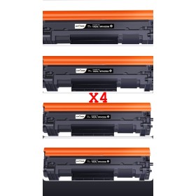 4 TONER W1420A COMPATIBILE HP 142A W1420A 142X W1420X Cartucce di Toner per Laserjet Pro M110w M110 MFP M140w M140 M139w M139 (1 Nero)