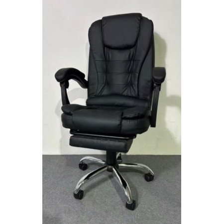 SEDIE DA UFFICIO WS6119 CON BASE IN FERRO-PELLE SINTETICA DA SCRIVANIA IMBOTTITA 68X28X58CM