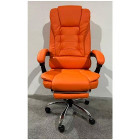 SEDIE DA UFFICIO WS1494 CON BASE IN FERRO-PELLE SINTETICA DA SCRIVANIA IMBOTTITA 75x28x58.5cm