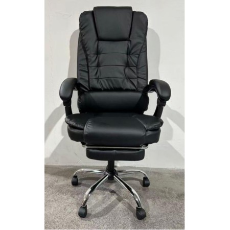 SEDIE DA UFFICIO WS1494 CON BASE IN FERRO-PELLE SINTETICA DA SCRIVANIA IMBOTTITA 75x28x58.5cm