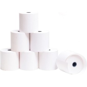 100 ROTOLI DI CARTA TERMICA PER POS , CASSA , RICEVUTE , SCONTRINI , ROTOLINI 80x80 OMOLOGATI