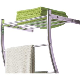 PraTiKo Life Porta Asciugamani Porta Sapone da Muro per Bagno Doccia Acciaio 3 posti con mensola COD 657886