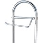 Piantana Porta Rotolo e Porta Scopino Acciaio Cromato Piantana WC Porta Carta Igienica, Accessori Bagno Pratiko Life COD 657848