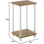 CASA SELECCION SCAFFALATURA 2 SCAFFALE MDF/,ETALLO 34X30X59CM  COD 93410