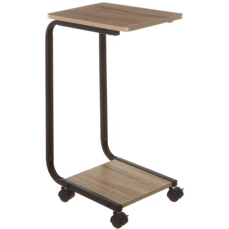 CASA SELECCION TAVOLINO ausiliario in metallo, moderno, nero, 65 x 40 x 27 cm COD CN 10262