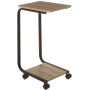 CASA SELECCION TAVOLINO ausiliario in metallo, moderno, nero, 65 x 40 x 27 cm COD CN 10262