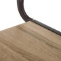 CASA SELECCION TAVOLINO ausiliario in metallo, moderno, nero, 65 x 40 x 27 cm COD CN 10262