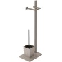 FERIDRAS PIANTANA PORTAROTOLO E PORTASCOPINO DA BAGNO TORTORA  COD 154040 18x24x73 cm