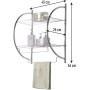 PraTiKo Life Porta Asciugamani Bagno Porta Asciugamani Da Parete in Acciaio Due Mensole Porta Oggetti Doccia cod 657879