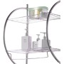 PraTiKo Life Porta Asciugamani Bagno Porta Asciugamani Da Parete in Acciaio Due Mensole Porta Oggetti Doccia cod 657879