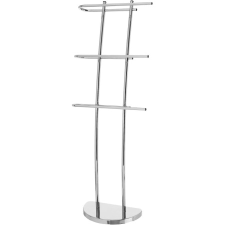 CASA SELECCION SUPPORTO PORTAASCIUGAMANI MODERNO ARGENTO E METALLO PER BAGNOCOD 7990