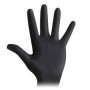 100 GUANTI NITRILE NERI SENZA POLVERE PF BLACK 35 GUANTI MONOUSO