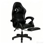 SEDIA DA GAMING OC-810 PELLE SINTETICA, CON ROTELLE CUSCINO SUPPORTO E CON POGGIAPIEDI