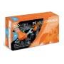 CONFEZIONI 10 PACCHI GLOVELY GUANTI IN NITRILE MODELLO TECH SUPER SPESSORIATO ORANGE SENZA POLVERE 50PZ