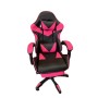 SEDIA DA GAMING WSE8156 BICOLORE PELLE SINTETICA CON ROTELLE CUSCINO SUPPORTO E POGGIAPIEDI