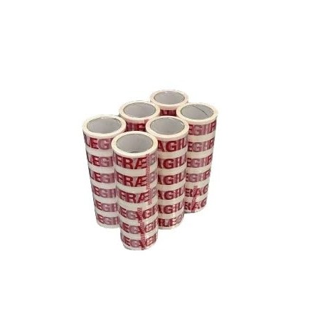 36 ROTOLI DI NASTRO ADESIVO FRAGILE 48X66 PRODOTTO TOP DI QUALITA'
