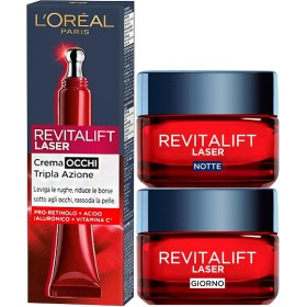 L'ORÉAL PARIS CREMA VISO GIORNO E NOTTE REVITALIFT LASER X3, + SIERO VISO A6674603 ANTI-ETÀ CON ACIDO IALURONICO  AA6670804 +A7564102