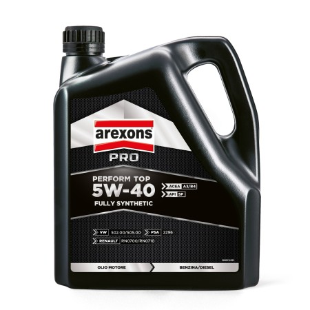 AREXONS 5W40 OLIO MOTORE PERFORM TOP 4 LITRI COD 9284 ADATTO PER MOTORI DPF