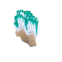 KIT DA 5 PAIA DI GUANTI DA GIARDINO IN NYLON 60% /40% GOMMA TAGLIA 10