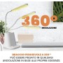 TECHMADE LAMPADA DA SCRIVANIA LED, DA TAVOLO, TOUCH CONTROL, WIRELESS RICARICA