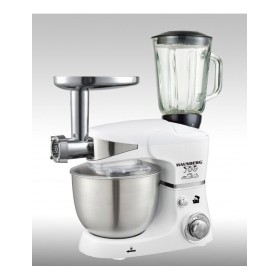 HAUSBERG HB-7605 IMPASTATRICE ROBOT, FRULLATORE E TRITACARNE 5 LITRI 1000W 3 IN 1 HAUSBERG HB-7605 IMPASTATRICE ROBOT, FRULLATORE E TRITACARNE 5 LITRI 1000W 3 IN 1