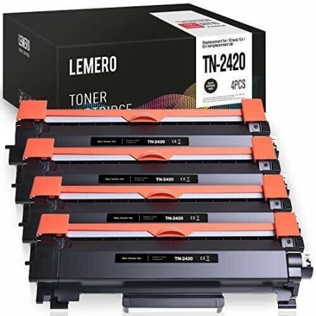 4 TONER- NERO TN-2420 BROTHER CARTUCCIA COMPATIBILE