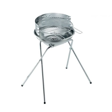 OMPAGRILL BARBECUE CARBONE 480 PRO ACCIAIO INOX 70480 GRIGLIA 44CM