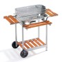 OMPAGRILL BARBECUE A CARBONELLA IN ACCIAIO 60-40/ALC 90910