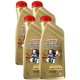 4 LATTINE DI CASTROL EDGE PROFESSIONAL 5W-30 III 1 LITRO OLIO MOTORE LUBRIFICANTE