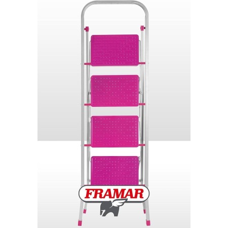 SGABELLO IN ACCIAIO SLIMMY 4 GRADINI FR157 PORTATA 100 KG FRAMAR