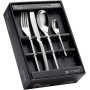 SET DI POSATE DA TAVOLA IN ACCIAIO INOX 18/0 EME 24 PEZZI black P13BL/INOX