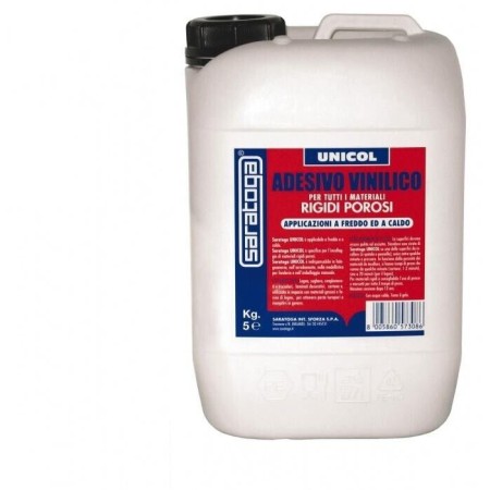 SARATOGA ADESIVO VINILICO PER MATERIALI POROSI 5 KG