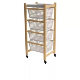 ITALIADOC CARRELLO PORTAVERDURE ERCOLINO COLORE NERO E BIANCO ITALIADOC CARRELLO PORTAVERDURE ERCOLINO COLORE NERO E BIANCO