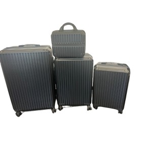 SET DI 4 PEZZI DI VALIGIE DI COLORE NERO , VALIGIE DA VIAGGIO MULTIFUNZIONALI, TROLLEY RIGIDI SET DI 4 PEZZI DI VALIGIE DI COLORE NERO , VALIGIE DA VIAGGIO MULTIFUNZIONALI, TROLLEY RIGIDI