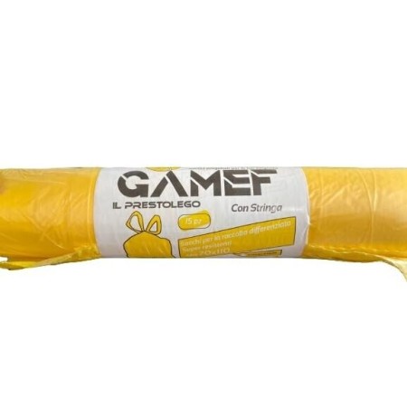 SACCHI PER LA RACCOLTA DIFFERENZIATA SUPER RESISTENTI 70X110 GIALLO COD 5192