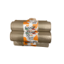 35 SACCHI (5 ROTOLI)  RESISTENTI COLOR AMBRA PER RIFIUTI 90X120 GAMEF 3443 150 LITRI MADE IN ITALY