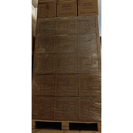 PEDANA DA 54 SCATOLI (54 ROTOLI) DI NASTRO ADESIVO  HAVANA 48x66