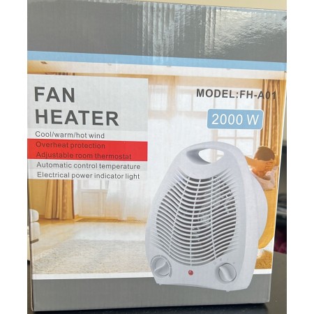 Termoventilatore Per Radiatore Denotip Intelligente 1W Silenzioso Con Termostato - Bianco