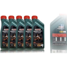5 LATTINE CASTROL OLIO MOTORE MAGNATEC STOP&START 5W-30 C2 BENZINA E DIESEL 5 LATTINE CASTROL OLIO MOTORE MAGNATEC STOP&START 5W-30 C2 BENZINA E DIESEL