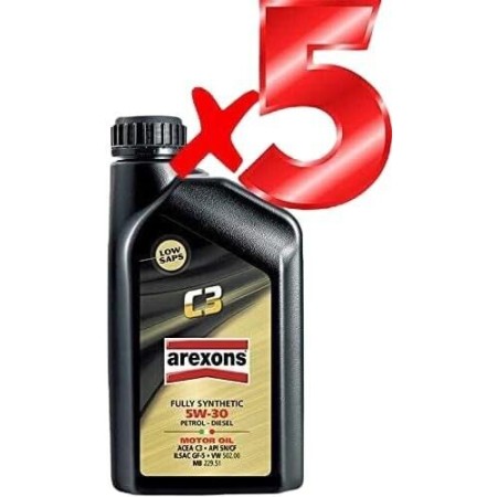 5 LITRI  OLIO MOTORE AREXONS AXS 5W30 C3