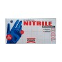 100 GUANTI SPESSORATI IN NITRILE BLU  ATOSSICO E ANALLERGICO TAGLIA  L COD 0902 AREXONS