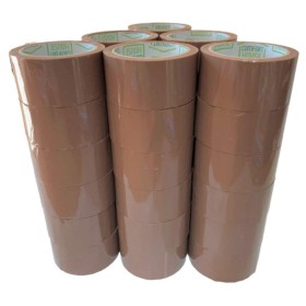 36 ROTOLI DI NASTRI ADESIVI AVANA DA IMBALLAGGIO, NASTRO ADESIVO PER CONFEZIONI - 48X132 36 ROTOLI DI NASTRI ADESIVI AVANA DA IMBALLAGGIO, NASTRO ADESIVO PER CONFEZIONI - 48X132