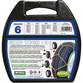 CORA CATENE DA NEVE PER AUTO GRIP TECH, 9 MM, GRUPPO 6, SET DI 2 CORA CATENE DA NEVE PER AUTO GRIP TECH, 9 MM, GRUPPO 6, SET DI 2