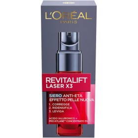 L'ORÉAL PARIS A6674603 SIERO VISO REVITALIFT LASER X3, AZIONE ANTIRUGHE ANTI-ETÀ CON ACIDO IALURONICO E PRO-XYLANE, 30 ML