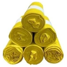 SACCHI PER SPAZZATURA 55X65 GIALLO 30 MICRON 200/400 BUSTE PER IMMONDIZIA SACCHI PER SPAZZATURA 55X65 GIALLO 30 MICRON 200/400 BUSTE PER IMMONDIZIA