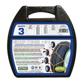 CORA CATENE DA NEVE PER AUTO GRIP TECH, 9 MM, GRUPPO 3, GRUPPO 3, SET DI 2 CORA CATENE DA NEVE PER AUTO GRIP TECH, 9 MM, GRUPPO 3, GRUPPO 3, SET DI 2
